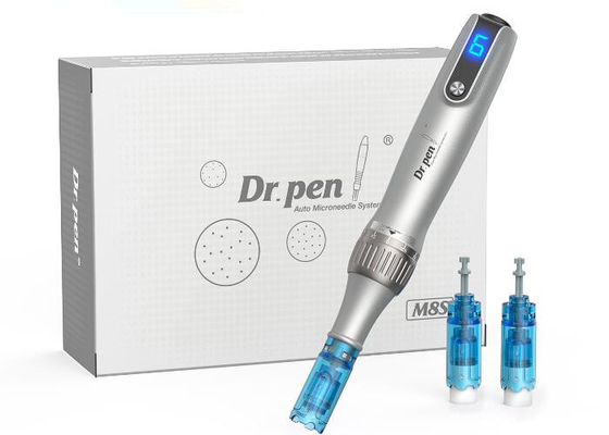 6 Velocidades Para el hogar comercial Micro Derma Pen con titanio inoxidable y función de parada automática